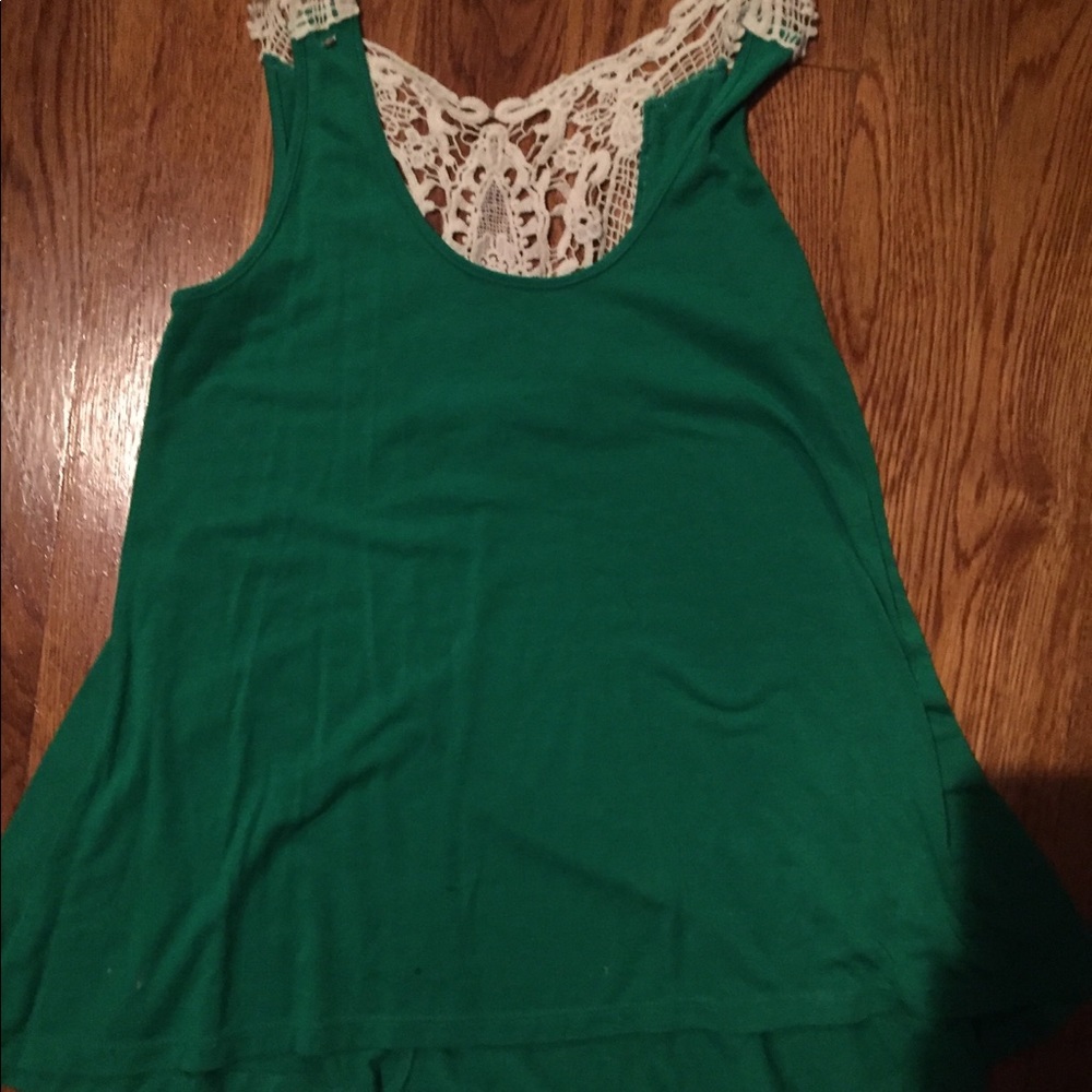Green tank top